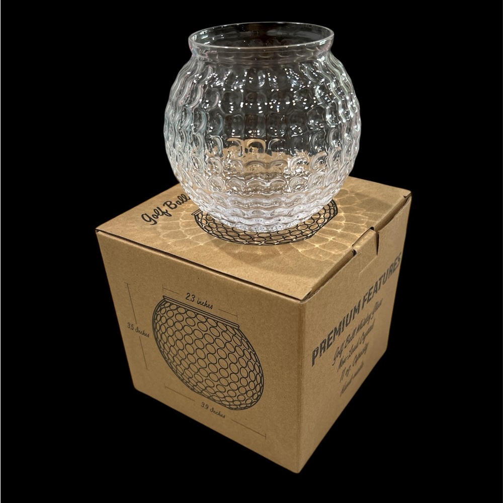 Golf Ball Whiskey Glass 11oz